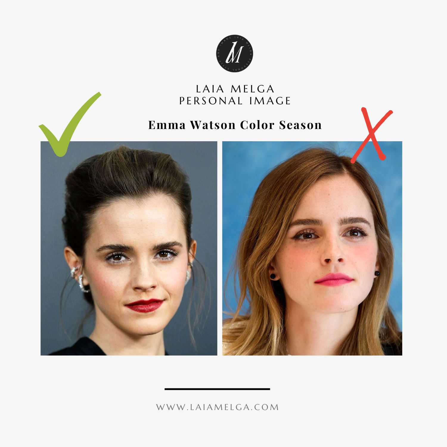 Emma Watson Color Season Complete Color Analysis, Hair, Eyes and Skin